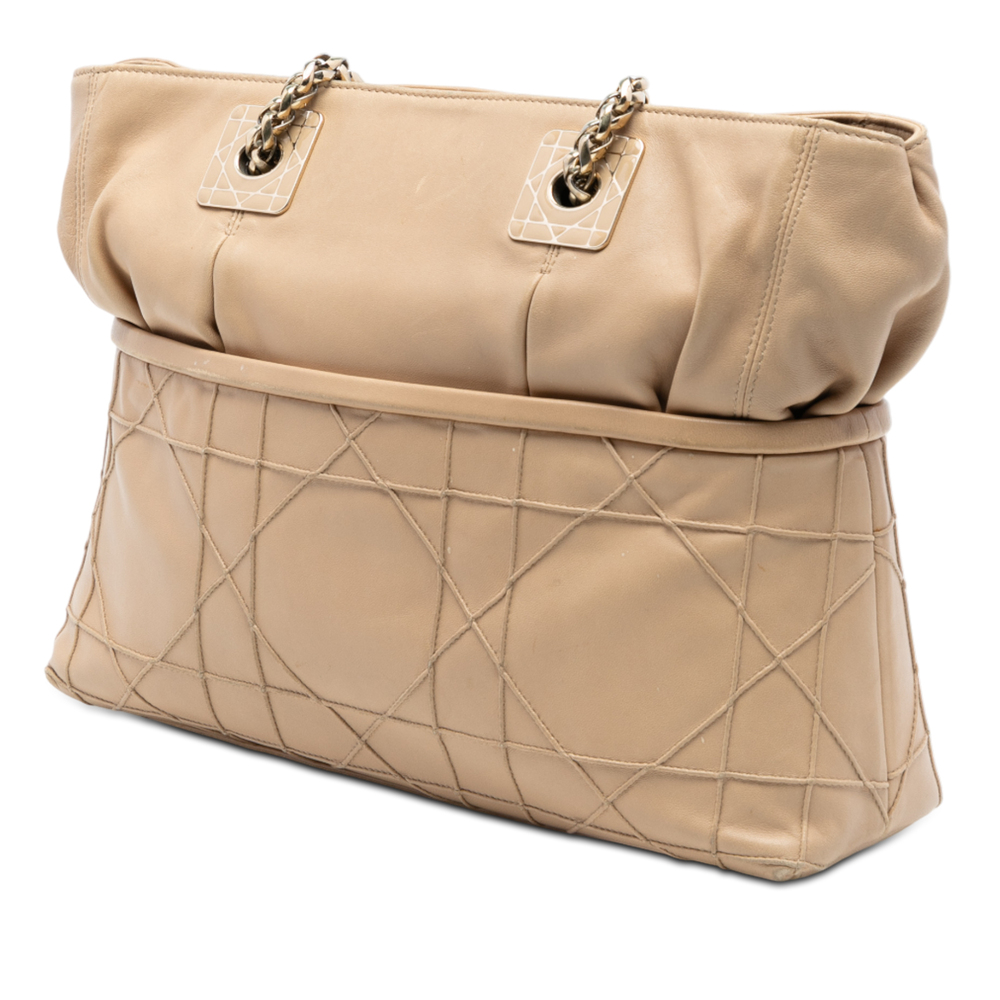 Pre-Loved Dior Lambskin Cannage Granville Chain Tote - Picture 2 of 7